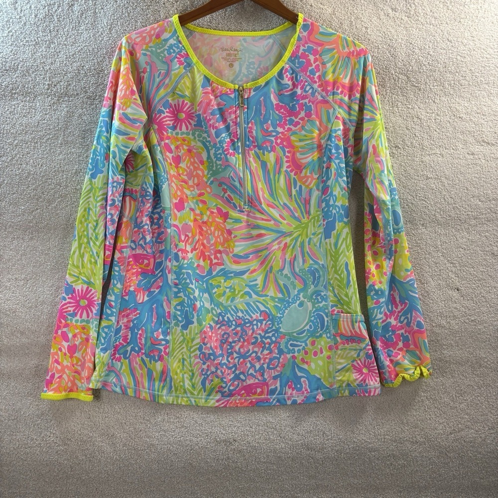 Lilly Pulitzer Luxletic rash guard - Picture 2 of 6